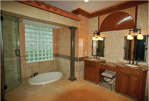 This is the outcome of an custom remodel of an bathroom